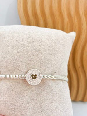 BERLOQUE ZIRCÔNIA REDONDO CORAÇÃO CRISTAL