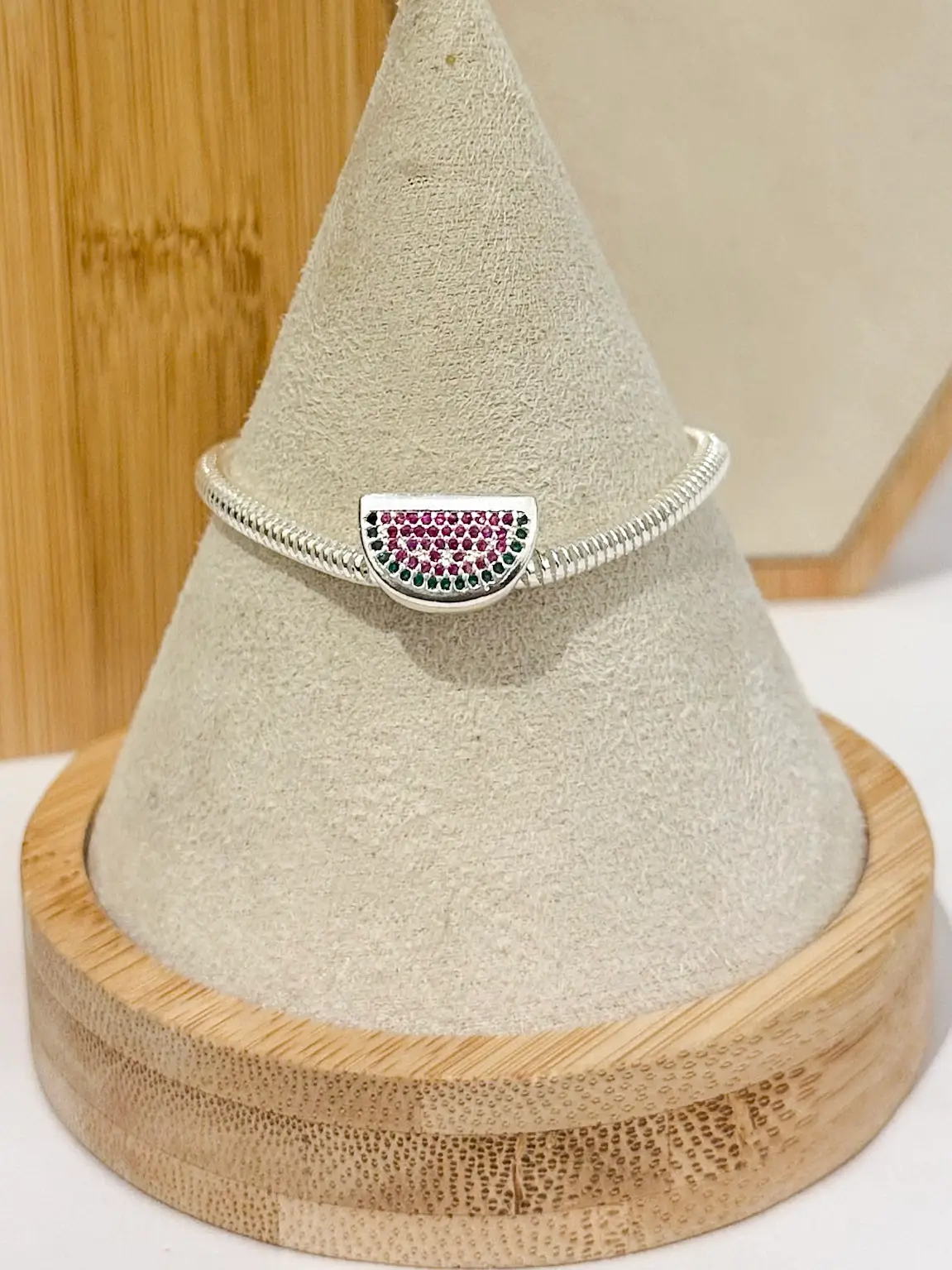 BERLOQUE ZIRCÔNIAS SEPARADOR FATIA DE MELANCIA