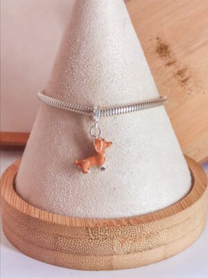 BERLOQUE DACHSHUND SALSICHA CARAMELO PENDENTE