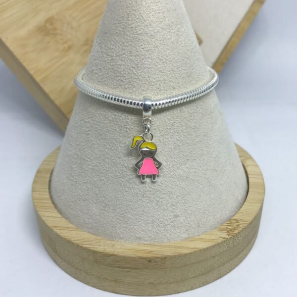 BERLOQUE MENINA LOIRA VESTIDO NEON ROSA