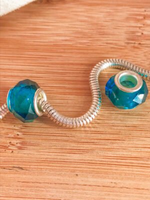 MURANO FACETADO AZUL CLARO