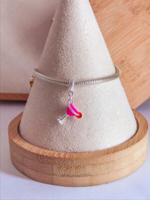 BERLOQUE TAÇA ROSA NEON PENDENTE