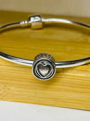 BERLOQUE CORAÇÃO REDONDO ENVELHECIDO