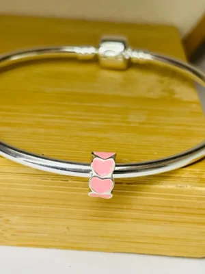 BERLOQUE SEPARADOR CORAÇÕES ROSA BEBÊ